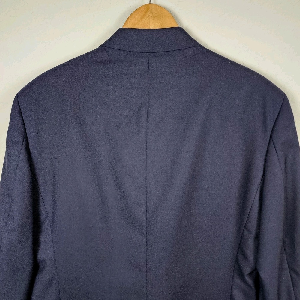 John Weitz Sport Coat Mens 42L Navy Wool Gold Buttons‎ Classic Career Preppy NEW - Picture 5 of 16